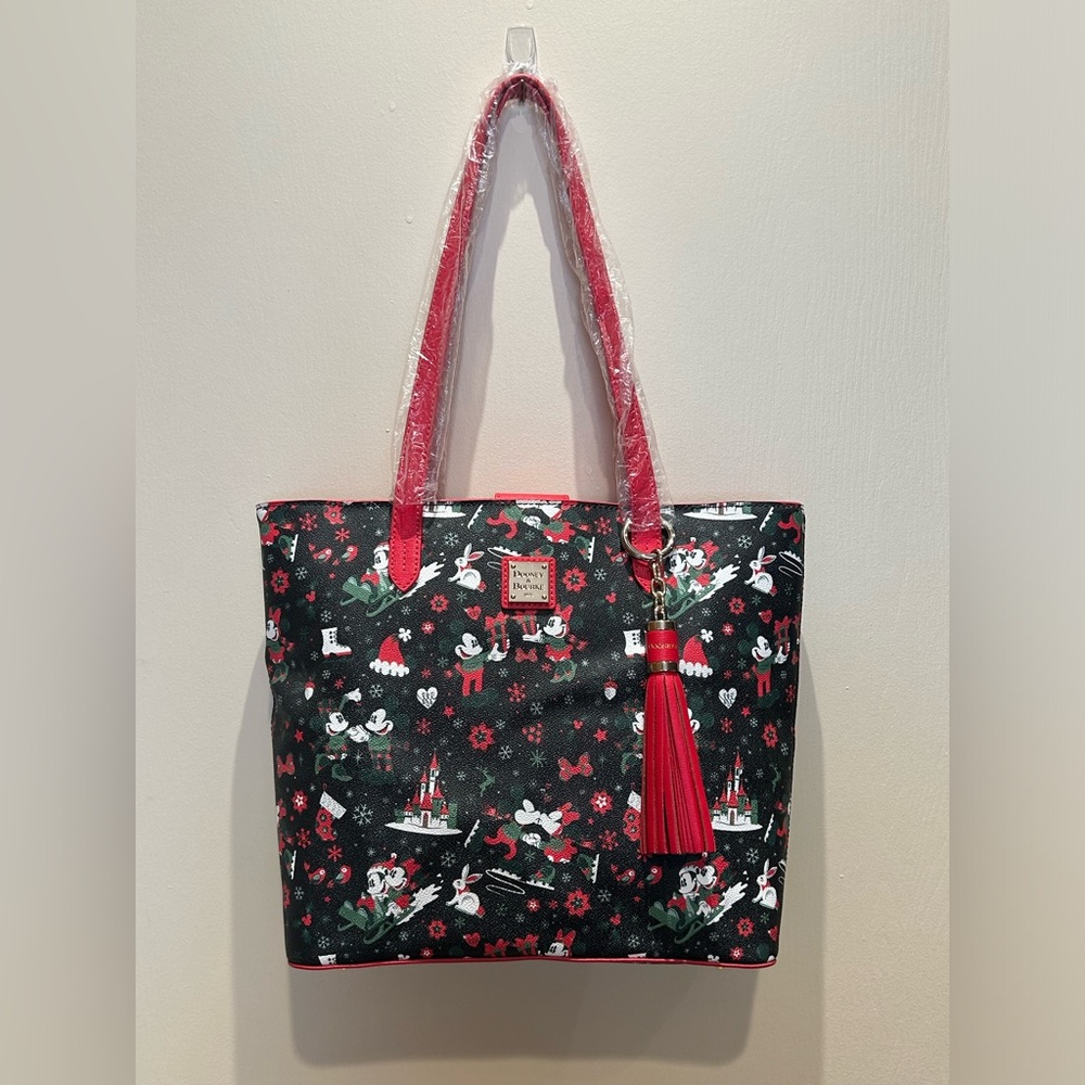 Dooney & Bourke Disney Mickey Mouse Christmas Woodland Winter Tote Bag 2017